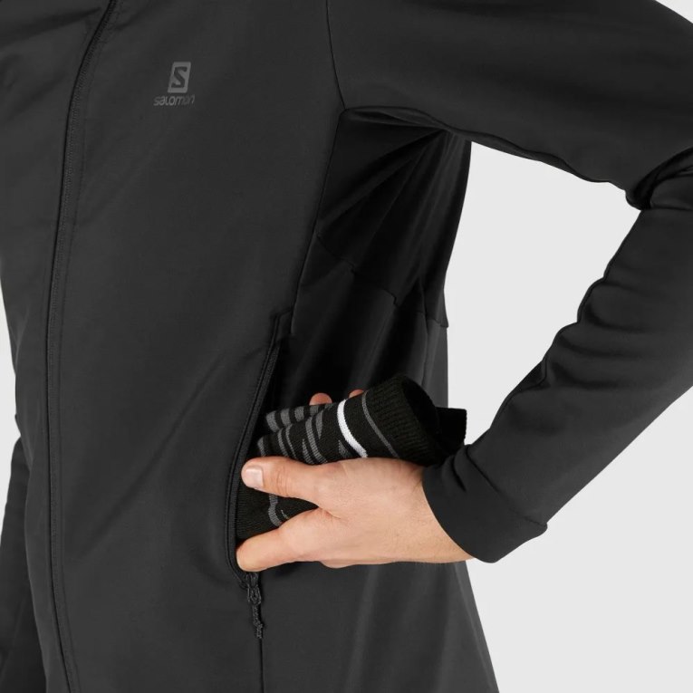 Salomon Agile Men's Shell Jackets Black | CA 72U13